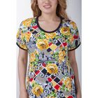 Комплект женский (футболка на бейках, леггинсы), цвет МИКС, размер 52 (арт. а682b) - Фото 6