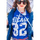 Толстовка женская "Чикаго 32", цвет синий, размер 50 (XL) (арт. ТЖБК-СТ0001) - Фото 1