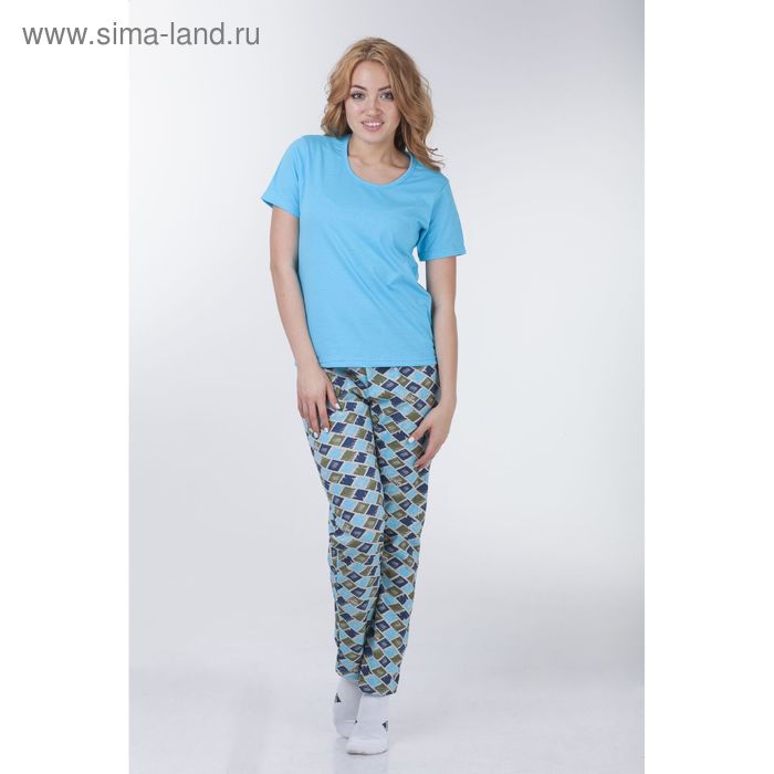 Комплект женский (футболка, брюки), цвет МИКС, размер 44 (арт. а680s) - Фото 1