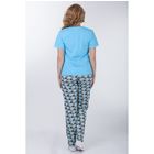 Комплект женский (футболка, брюки), цвет МИКС, размер 52 (арт. а680b) - Фото 4