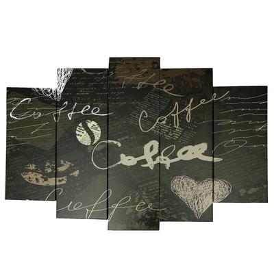 Картина модульная на подрамнике COFFEE, 120×80 см: 2-24×53 см, 2-24×70 см, 1-24×80 см