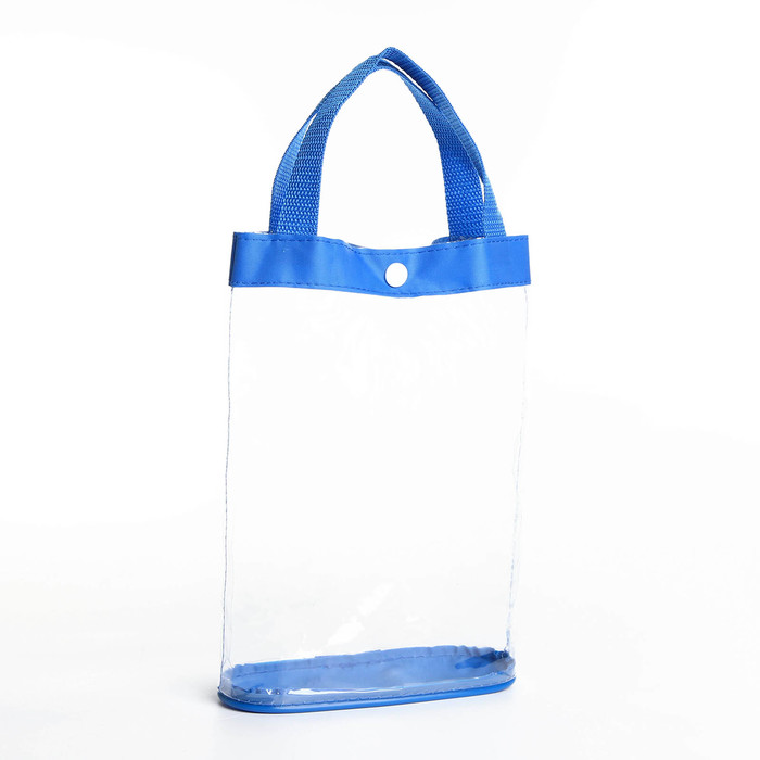 Косметичка на кнопке, цвет голубой 14039