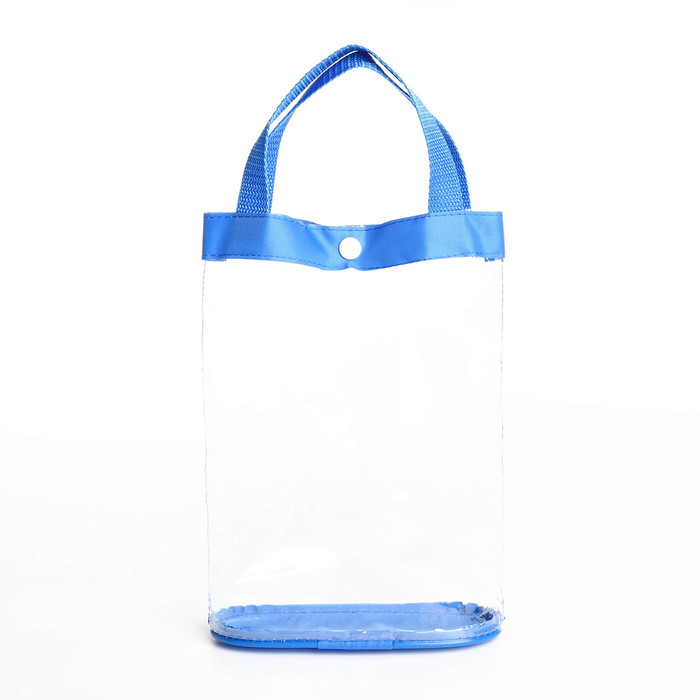 Косметичка на кнопке, цвет голубой 14039