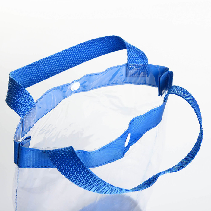 Косметичка на кнопке, цвет голубой 14039