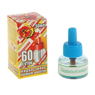 Средство инсектицидное"Жидкостник с двойным эффектом" без запаха, 60 ночей, 30 мл