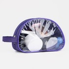 Косметичка на молнии, с ручкой, цвет фиолетовый - Фото 4