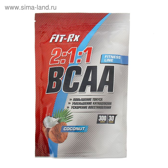 Аминокислоты Fit-RX BCAA 2:1:1 кокос  300г - Фото 1