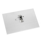 Бейдж - карман Calligrata горизонтальный, 30 мкр, внешний размер 88×55 мм, внутренний размер 88×53 мм, с зажимом и булавкой - Фото 3