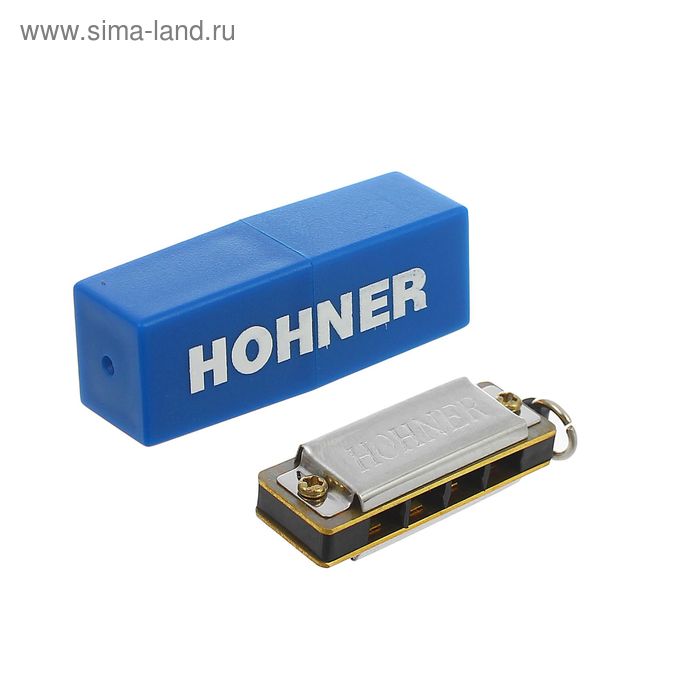 Губная гармоника Hohner Mini Harmonika, с колечком для цепочки - Фото 1