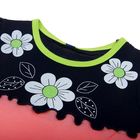 Платье для девочки "Три цветочка", рост 98-104 см (28), цвет тёмно-синий/карамель/лимонный - Фото 3