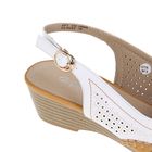 Туфли открытые женские, цвет белый, высота каблука 5 см, размер 39 (арт. SW-24086) - Фото 7