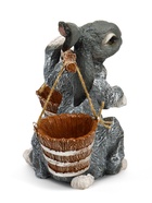 Садовая фигура полистоуна «Заяц с коромыслом», 35 см - Фото 11