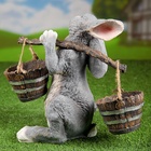 Садовая фигура полистоуна «Заяц с коромыслом», 35 см - Фото 10