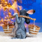 Садовая фигура полистоуна «Заяц с коромыслом», 35 см - Фото 14