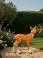 Садовая фигура из полистоуна «Оленёнок», 46×41×10 см - Фото 3