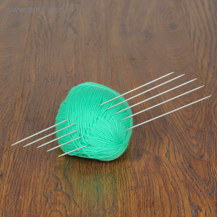 Спицы для вязания чулочные, d=2мм, 23см, 5шт - Фото 1