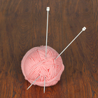 Спицы для вязания прямые, наконечник, d=3мм, 30см, 2шт - Фото 1