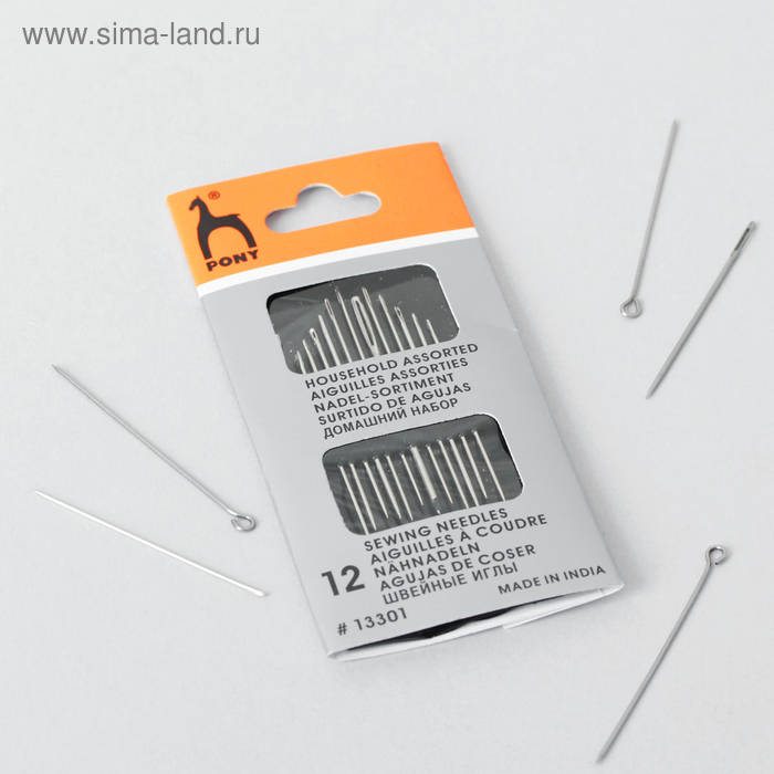 Иглы швейные «Ассорти», 12 шт - Фото 1