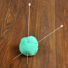 Спицы для вязания прямые, с пластиковым наконечником, d=2,25мм, 35см, 2шт - Фото 1