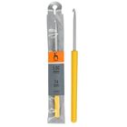 Крючок для вязания, алюминиевый, с пластиковой ручкой, d=3,5мм, 14см - Фото 3