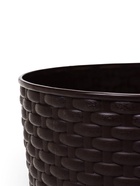 Горшок для цветов с поддоном «Ротанг», 4.7 л, d=15 см, h=14 см, пластиковый, коричневый - Фото 2