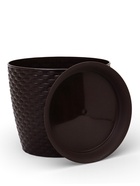 Горшок для цветов с поддоном «Ротанг», 4.7 л, d=15 см, h=14 см, пластиковый, коричневый - Фото 3