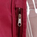 Чехол для одежды 100×60 см, полузакрытый, цвет бордовый - Фото 5