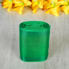 Лента для бантов, 114мм, 25м, цвет зелёный - Фото 2