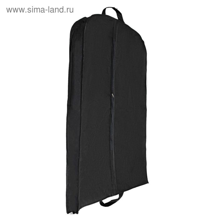 Чехол для одежды зимний 120×60×10 см, цвет чёрный - Фото 1