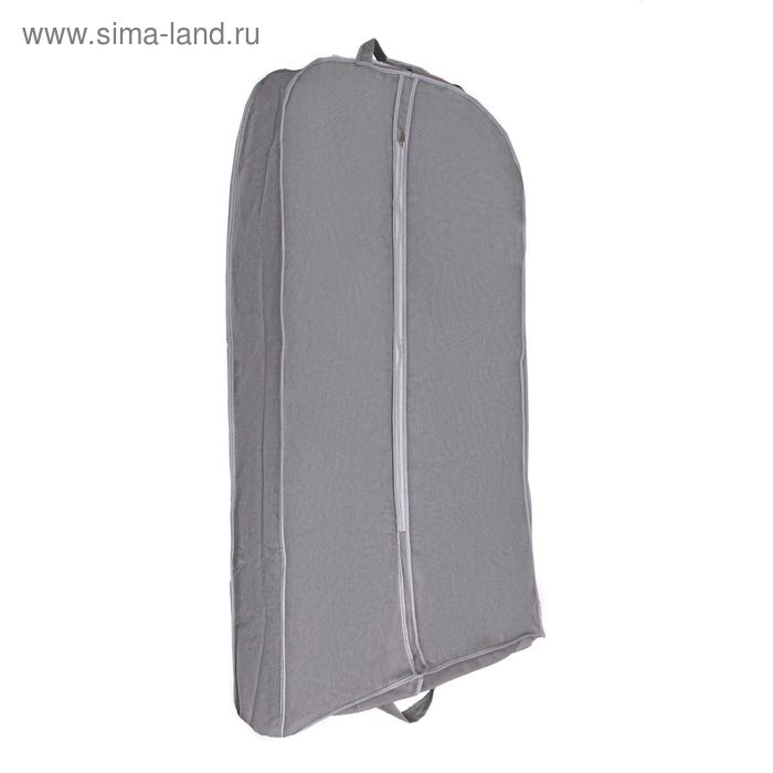 Чехол для одежды зимний 140×60×10 см, цвет серый - Фото 1