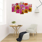 Картина модульная на подрамнике "Разнообразие цветов"  80*140 см - Фото 2