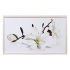 Картина "Белая орхидея" 67х107 см рамка МИКС - фото 8460811