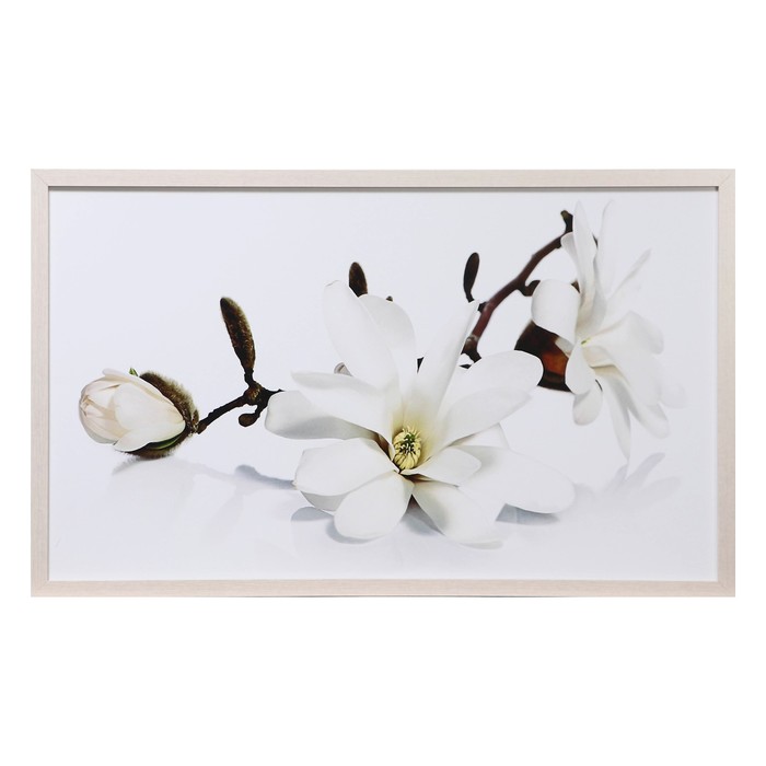 Картина "Белая орхидея" 67х107 см рамка МИКС - Фото 1