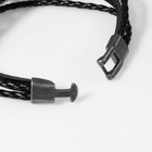 Браслет унисекс «Стиль» скорпион, цвет чёрный с чернёным серебром, 20 см - Фото 2