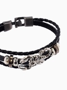 Браслет унисекс «Скорпион», чёрный с чернёным серебром, бусины микс, 20 см - Фото 4