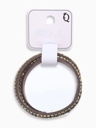 Браслет кожа "Каменная роскошь" россыпь, цвет серый, 37см - фото 809294327