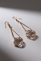 Серьги висячие со стразами «Капля с ромбом», цвет белый в розовом золоте, 7.2 см - Фото 6