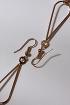 Серьги висячие со стразами «Капля с ромбом», цвет белый в розовом золоте, 7.2 см - Фото 7