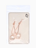 Серьги висячие со стразами «Капля с ромбом», цвет белый в розовом золоте, 7.2 см - Фото 7