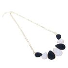 Колье «Капли» цвет чёрно-белый в золоте, 45 см - Фото 2