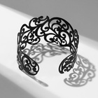 Браслет металл «Каркас» фэшн леди, узор, цвет чёрный, 6 см - Фото 6