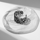 Браслет металл «Каркас» фэшн леди, узор, цвет чёрный, 6 см - Фото 7