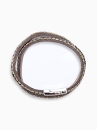 Браслет кожа "Каменная роскошь" россыпь, цвет серый в серебре, L=37 см - фото 809294331