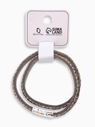 Браслет кожа "Каменная роскошь" россыпь, цвет серый в серебре, L=37 см - фото 809294336