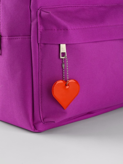 Светоотражающий элемент «Сердце», двусторонний, 5×5 см, МИКС