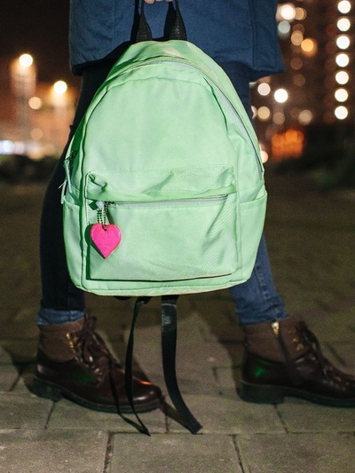 Светоотражающий элемент «Сердце», двусторонний, 5×5 см, МИКС