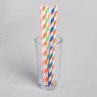 Трубочка для коктейля «Спиралька», набор 6 шт., цвета МИКС - Фото 1