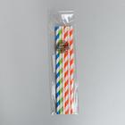 Трубочка для коктейля «Спиралька», набор 6 шт., цвета МИКС - Фото 2