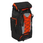 Рюкзак туристический на молнии "Шнуровка", 1 отдел, 4 наружных кармана, объём - 27л, чёрный/оранжевый - Фото 2