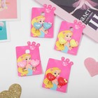 Серьги-клипсы детские «Выбражулька» сердечко с цветочком, цвет МИКС - Фото 3